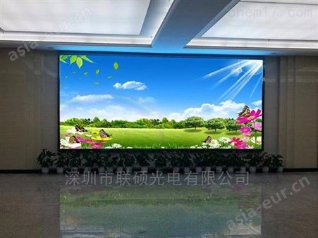 公司会议厅6平米安装p1.6LED高清电子屏价格